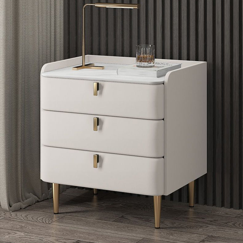 Klassiker Glamett Nachttisch Steinbettschrank mit 3 Schubladen