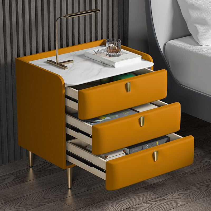 Klassiker Glamett Nachttisch Steinbettschrank mit 3 Schubladen