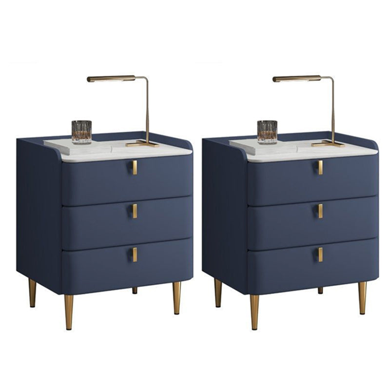 Klassiker Glamett Nachttisch Steinbettschrank mit 3 Schubladen