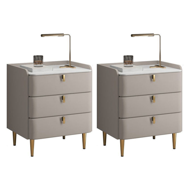 Klassiker Glamett Nachttisch Steinbettschrank mit 3 Schubladen