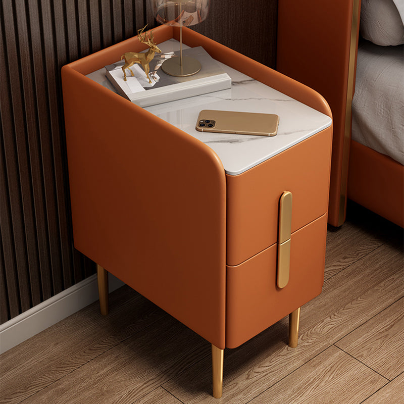 Klassiker Glamett Nachttisch Steinbettschrank mit 2 Schubladen