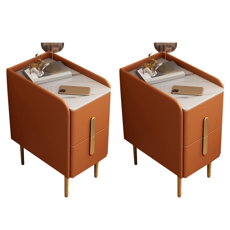 Klassiker Glamett Nachttisch Steinbettschrank mit 2 Schubladen