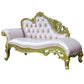 Living Room Rolled Arms Chaise Luxury Style Chaise Lounge with Button Tufted Genuine Leather Pink Left-Arm Chaise Clearhalo 'Chairs & Seating' 'Chaise Lounge' 'chaise_lounge' 'furn' 'furn_chaise_lounge' 'Furniture' 'Living Room Furniture' 6777748