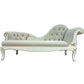 Living Room Rolled Arms Chaise Luxury Style Chaise Lounge with Button Tufted Tech Cloth Gray Right-Arm Chaise Clearhalo 'Chairs & Seating' 'Chaise Lounge' 'chaise_lounge' 'furn' 'furn_chaise_lounge' 'Furniture' 'Living Room Furniture' 6777749
