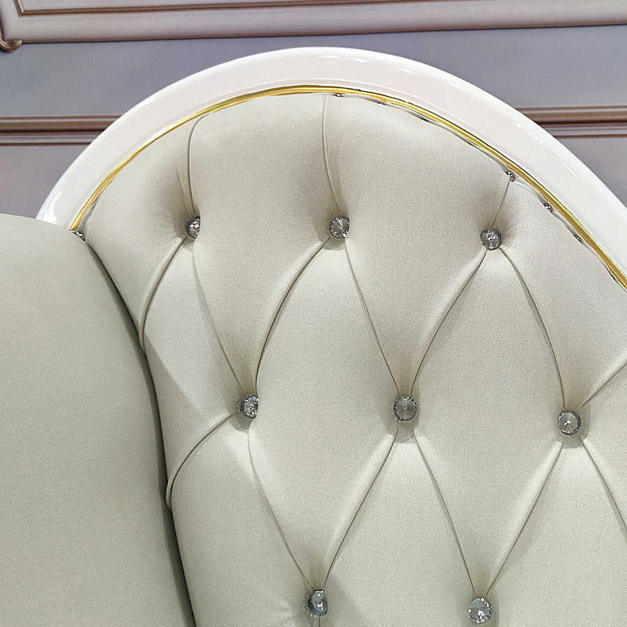 Living Room Rolled Arms Chaise Luxury Style Chaise Lounge with Button Tufted Clearhalo 'Chairs & Seating' 'Chaise Lounge' 'chaise_lounge' 'furn' 'furn_chaise_lounge' 'Furniture' 'Living Room Furniture' 6777758