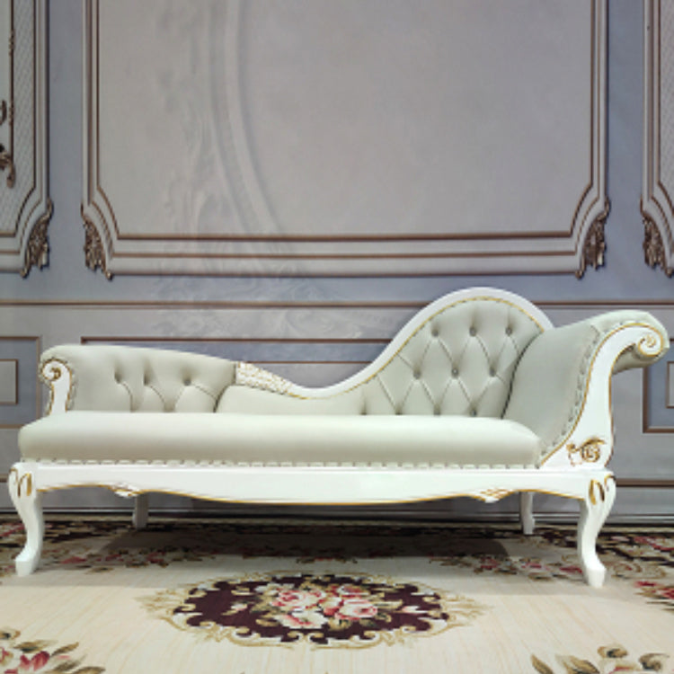 Living Room Rolled Arms Chaise Luxury Style Chaise Lounge with Button Tufted Clearhalo 'Chairs & Seating' 'Chaise Lounge' 'chaise_lounge' 'furn' 'furn_chaise_lounge' 'Furniture' 'Living Room Furniture' 6777765