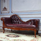 Living Room Rolled Arms Chaise Luxury Style Chaise Lounge with Button Tufted Genuine Leather Coffee Left-Arm Chaise Clearhalo 'Chairs & Seating' 'Chaise Lounge' 'chaise_lounge' 'furn' 'furn_chaise_lounge' 'Furniture' 'Living Room Furniture' 6777767