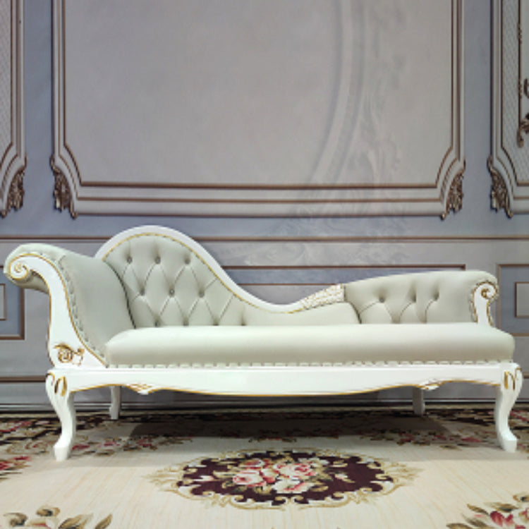 Living Room Rolled Arms Chaise Luxury Style Chaise Lounge with Button Tufted Clearhalo 'Chairs & Seating' 'Chaise Lounge' 'chaise_lounge' 'furn' 'furn_chaise_lounge' 'Furniture' 'Living Room Furniture' 6777768