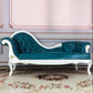 Living Room Rolled Arms Chaise Luxury Style Chaise Lounge with Button Tufted Genuine Leather Blue Left-Arm Chaise Clearhalo 'Chairs & Seating' 'Chaise Lounge' 'chaise_lounge' 'furn' 'furn_chaise_lounge' 'Furniture' 'Living Room Furniture' 6777770