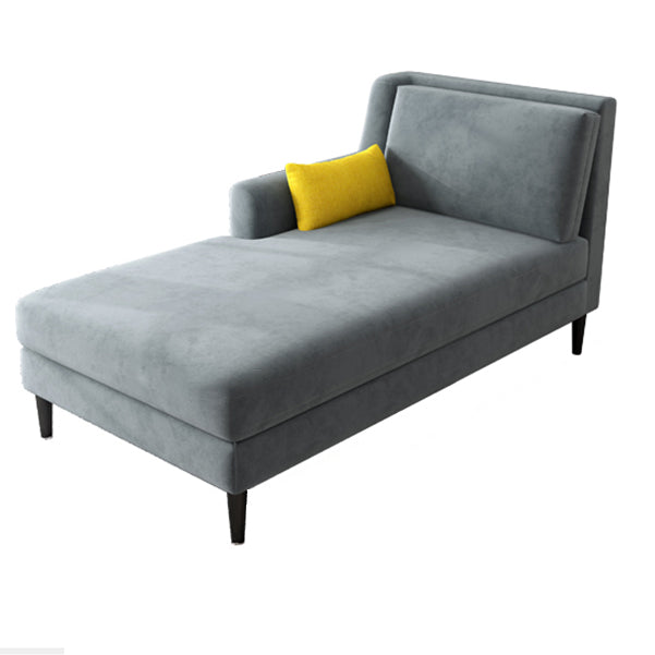 Modern Style Upholstered Chaise Living Room Square Arms Chaise