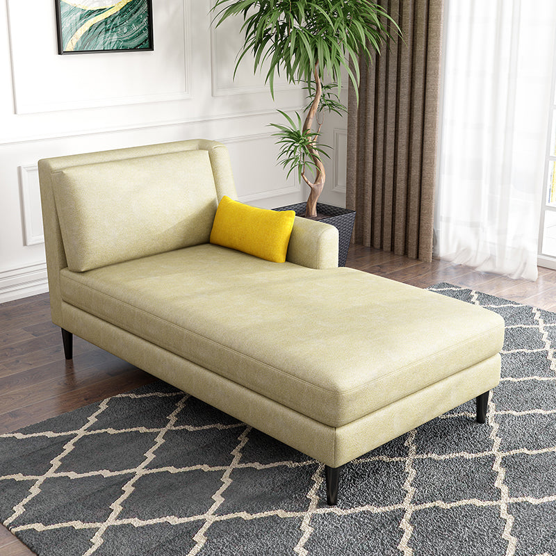 Modern Style Upholstered Chaise Living Room Square Arms Chaise