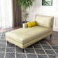 Modern Style Upholstered Chaise Living Room Square Arms Chaise