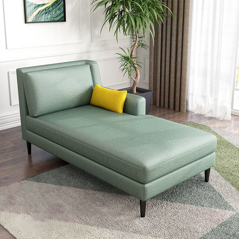 Modern Style Upholstered Chaise Living Room Square Arms Chaise