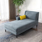 Modern Style Upholstered Chaise Living Room Square Arms Chaise