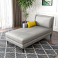 Modern Style Upholstered Chaise Living Room Square Arms Chaise