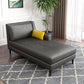 Modern Style Upholstered Chaise Living Room Square Arms Chaise