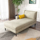 Modern Style Upholstered Chaise Living Room Square Arms Chaise