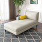 Modern Style Upholstered Chaise Living Room Square Arms Chaise