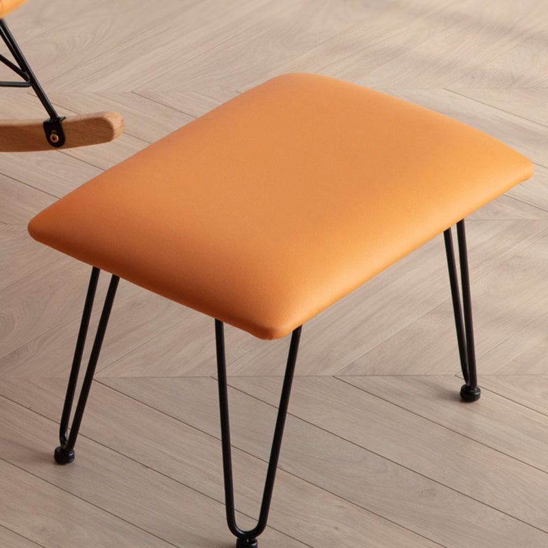 Chaise à bascule tissu chaise à bascule résistant aux grattements à forte à étsages avec ottoman