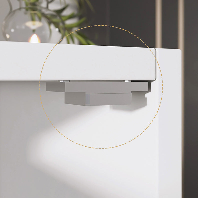 Modern Rectangle Chest White Wood Storage Cabinet with Drawer Clearhalo 'Cabinets & Chests' 'cabinets_chests' 'furn' 'furn_cabinets_chests' 'Furniture' 'Living Room Furniture' 6778614