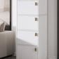Modern Rectangle Chest White Wood Storage Cabinet with Drawer Clearhalo 'Cabinets & Chests' 'cabinets_chests' 'furn' 'furn_cabinets_chests' 'Furniture' 'Living Room Furniture' 6778615