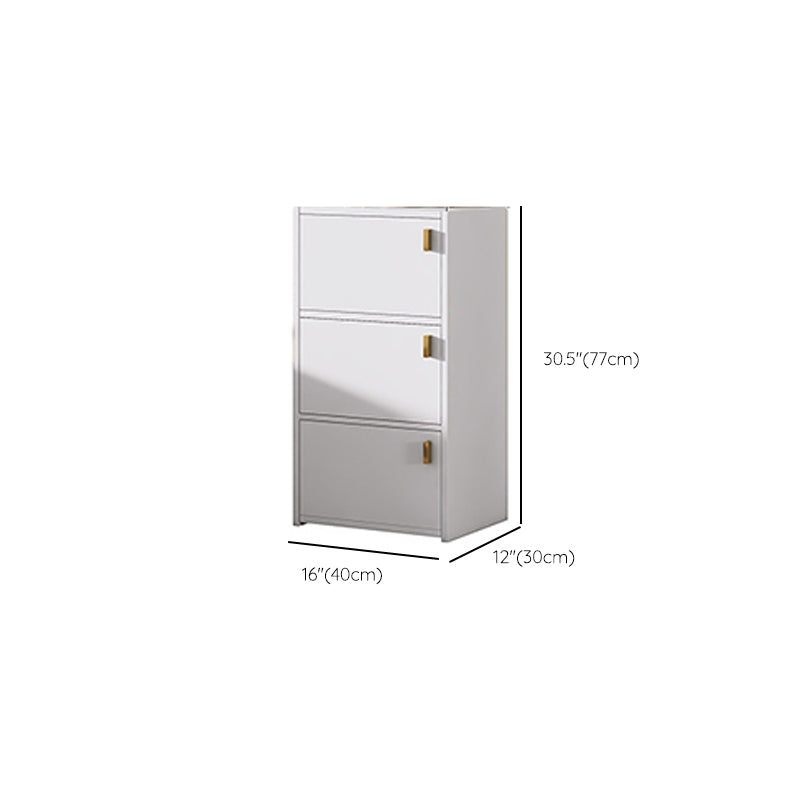 Modern Rectangle Chest White Wood Storage Cabinet with Drawer Clearhalo 'Cabinets & Chests' 'cabinets_chests' 'furn' 'furn_cabinets_chests' 'Furniture' 'Living Room Furniture' 6778622