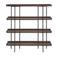 Wooden Standard Bookcase Industrial Open Back Bookshelf with Shelves 59"L x 12"W x 69"H Clearhalo 'Bookcases' 'furn' 'furn_bookcases' 'Furniture' 'Office Furniture' 6779085