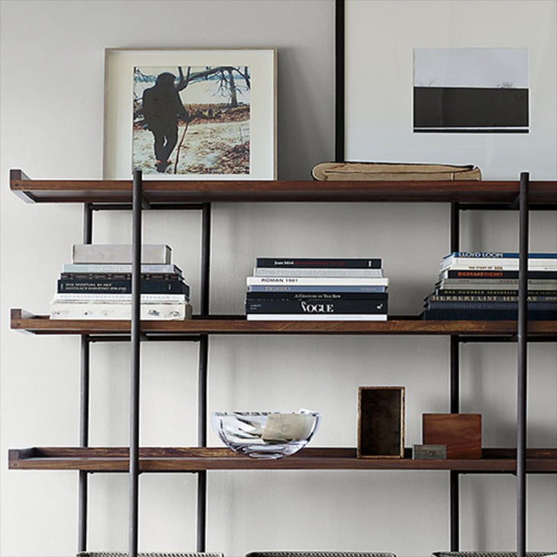 Wooden Standard Bookcase Industrial Open Back Bookshelf with Shelves Clearhalo 'Bookcases' 'furn' 'furn_bookcases' 'Furniture' 'Office Furniture' 6779093