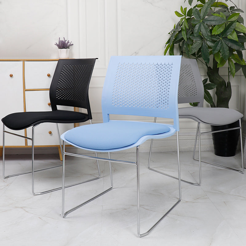 Contemporary Ergonomic Conference Chair Metal Office Chair without Arm Clearhalo 'furn' 'furn_office_chair' 'Furniture' 'Office Chairs' 'Office Furniture' 'office_chair' 6779229