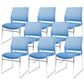 Contemporary Ergonomic Conference Chair Metal Office Chair without Arm Upholstered 8 Piece Set Blue Clearhalo 'furn' 'furn_office_chair' 'Furniture' 'Office Chairs' 'Office Furniture' 'office_chair' 6779238