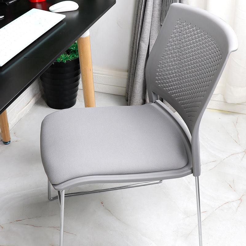 Contemporary Ergonomic Conference Chair Metal Office Chair without Arm Clearhalo 'furn' 'furn_office_chair' 'Furniture' 'Office Chairs' 'Office Furniture' 'office_chair' 6779245