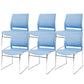 Contemporary Ergonomic Conference Chair Metal Office Chair without Arm Upholstered Not Included 6 Piece Set Blue Clearhalo 'furn' 'furn_office_chair' 'Furniture' 'Office Chairs' 'Office Furniture' 'office_chair' 6779256