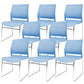 Contemporary Ergonomic Conference Chair Metal Office Chair without Arm Upholstered Not Included 8 Piece Set Blue Clearhalo 'furn' 'furn_office_chair' 'Furniture' 'Office Chairs' 'Office Furniture' 'office_chair' 6779257