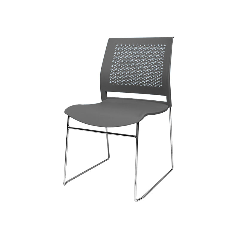 Contemporary Ergonomic Conference Chair Metal Office Chair without Arm Upholstered Not Included 1 Piece Gray Clearhalo 'furn' 'furn_office_chair' 'Furniture' 'Office Chairs' 'Office Furniture' 'office_chair' 6779263