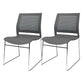 Contemporary Ergonomic Conference Chair Metal Office Chair without Arm Upholstered Not Included 2 Piece Set Gray Clearhalo 'furn' 'furn_office_chair' 'Furniture' 'Office Chairs' 'Office Furniture' 'office_chair' 6779264