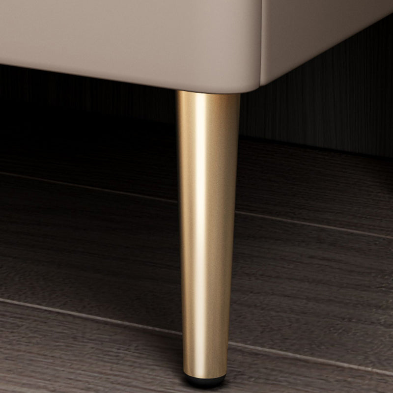 Klassischer Glamakzenttisch Nachttisch Stein Nachttschrank mit Schubladen