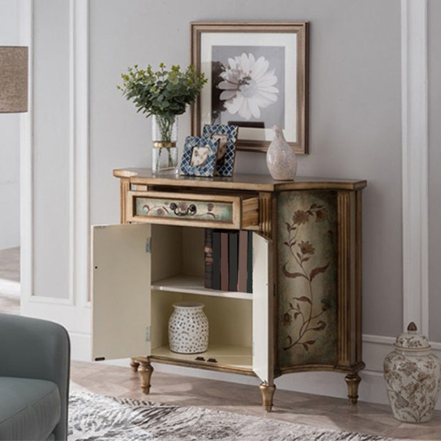 Victoria Wooden Accent Table Free Form Sofa Console Table for Hall Clearhalo 'Console Tables' 'console_tables' 'Entry & Mudroom Furniture' 'furn' 'furn_console_tables' 'Furniture' 6779539