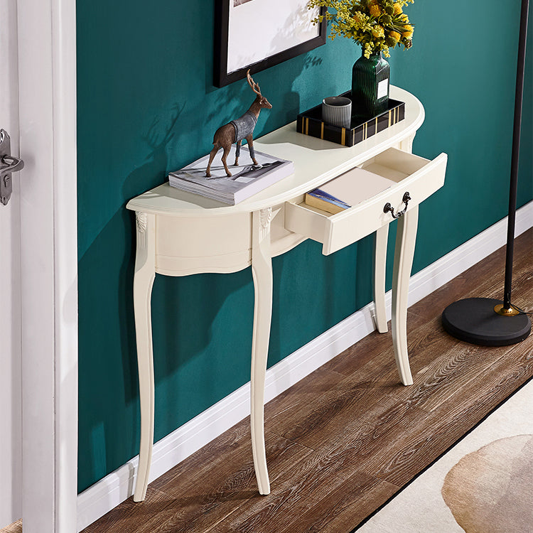 Mesa de madera moderna de mediados de siglo Media de la mitad de la mesa de la consola de sofá luna para Hall