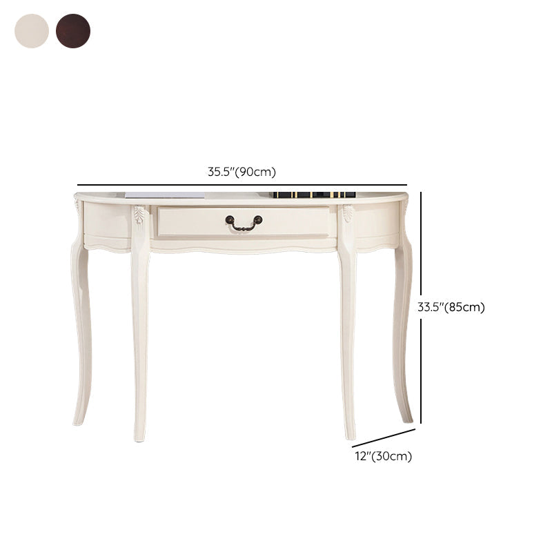 Mesa de madera moderna de mediados de siglo Media de la mitad de la mesa de la consola de sofá luna para Hall