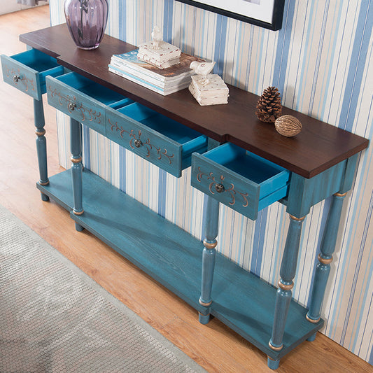 Tavolo da accento in legno francese tavolo da divano rettangolo tavolo per sala