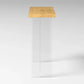 Rectangle Solid Wood Bar Height Table Contemporary Acrylic Double Pedestal Bar Table Clearhalo 'Bar Furniture' 'Bar Tables' 'bar_tables' 'furn' 'furn_bar_tables' 'Furniture' 'Kitchen & Dining Furniture' 6779761