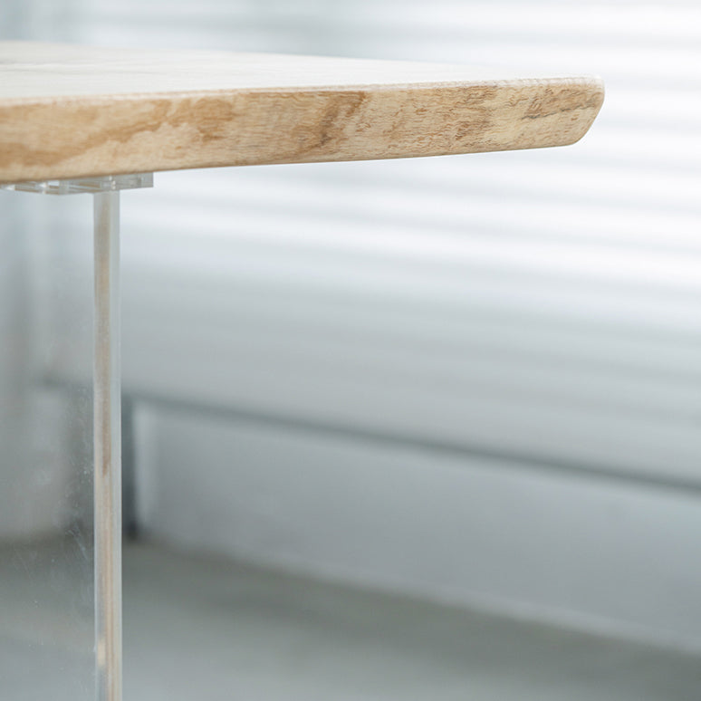Rectangle Ash Solid Wood Bar Dining Table Double Pedestal Bar Table for Living Room Clearhalo 'Bar Furniture' 'Bar Tables' 'bar_tables' 'furn' 'furn_bar_tables' 'Furniture' 'Kitchen & Dining Furniture' 6779792