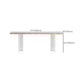 Rectangle Ash Solid Wood Bar Dining Table Double Pedestal Bar Table for Living Room Clearhalo 'Bar Furniture' 'Bar Tables' 'bar_tables' 'furn' 'furn_bar_tables' 'Furniture' 'Kitchen & Dining Furniture' 6779800