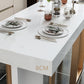 Glam Style Bistro Bar Table Faux Marble Bar Tafel voor woonkamer