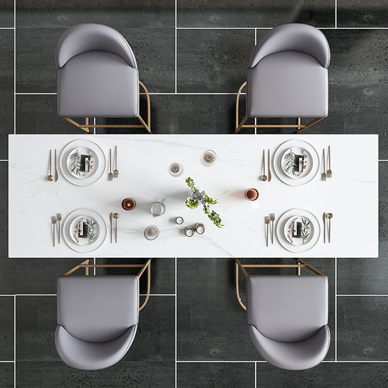 Glam Style Bistro Bar Table Faux Marble Bar Tafel voor woonkamer