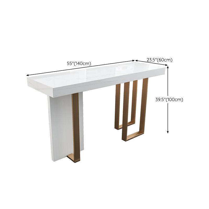 Glam Style Bistro Bar Table Faux Marble Bar Tafel voor woonkamer