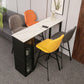 Modern Bistro Bar Table Sintered Stone Bar Table with Storage White Without Chairs Clearhalo 'Bar Furniture' 'Bar Tables' 'bar_tables' 'furn' 'furn_bar_tables' 'Furniture' 'Kitchen & Dining Furniture' 6779869