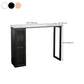 Modern Bistro Bar Table Sintered Stone Bar Table with Storage Clearhalo 'Bar Furniture' 'Bar Tables' 'bar_tables' 'furn' 'furn_bar_tables' 'Furniture' 'Kitchen & Dining Furniture' 6779882