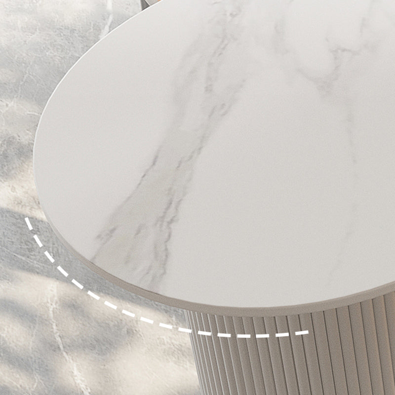 Modern Sintered Stone Bistro Bar Table Double Pedestal Bar Table Clearhalo 'Bar Furniture' 'Bar Tables' 'bar_tables' 'furn' 'furn_bar_tables' 'Furniture' 'Kitchen & Dining Furniture' 6779909