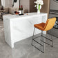 Modern Bistro Bar Table Sintered Stone Bar Table for Living Room 55.1"L x 23.6"W x 39.4"H Beige White Clearhalo 'Bar Furniture' 'Bar Tables' 'bar_tables' 'furn' 'furn_bar_tables' 'Furniture' 'Kitchen & Dining Furniture' 6779926